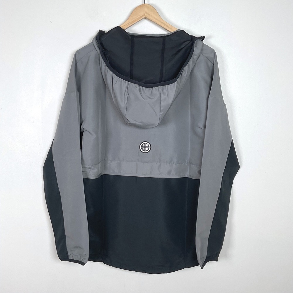 Black Rifle Coffee Company Packable Anorak Windbreaker Gunmetal MEDIUM - Picture 6 of 9